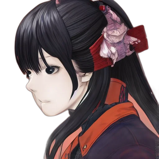 face, staff, mask, flower, anime, photorealistic, concept art, fantasy art transparent PNG cut-out