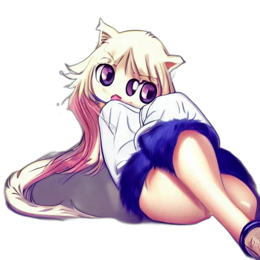 creature, dress, staff, anime transparent PNG cut-out