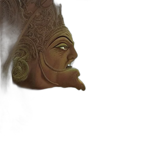 mask, face, creature, staff transparent PNG cut-out