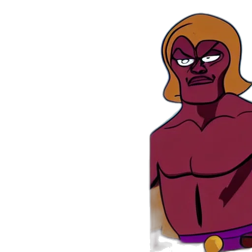 comic book art, concept art, cartoon, pixel art, samuel, jackson, character, old transparent PNG cut-out