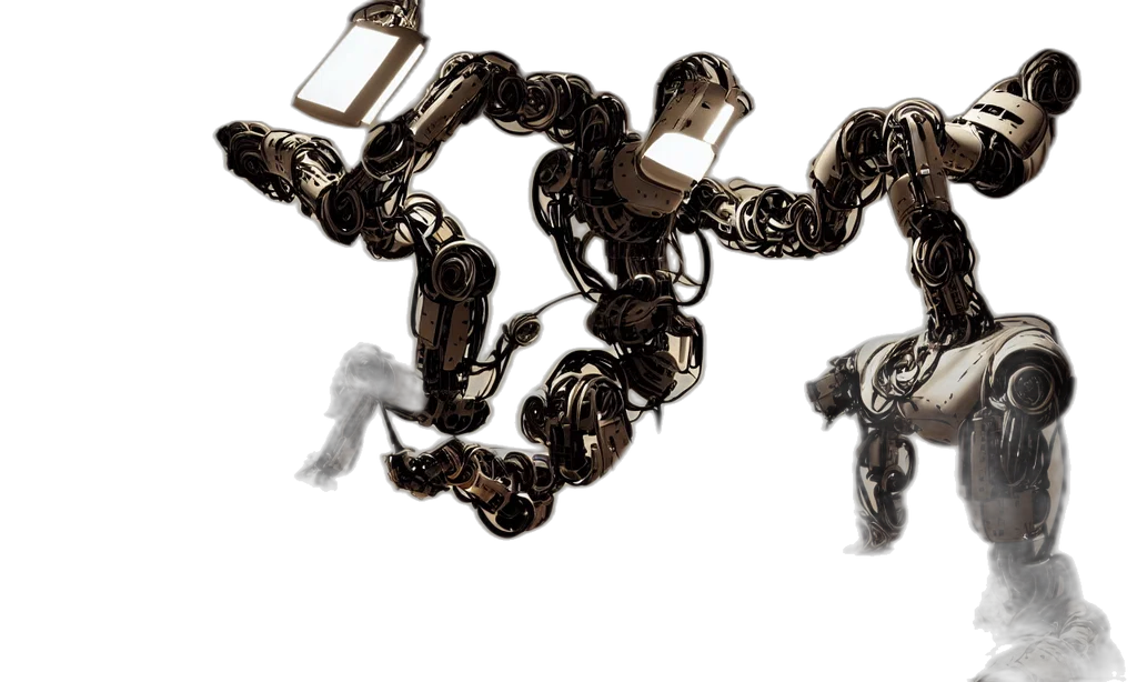 jewelry, robot, weapon, crown, 3d render, concept art, comic book art, photorealistic transparent PNG cut-out