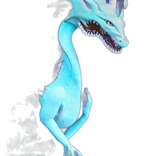 dragon, creature, staff, animal transparent PNG cut-out