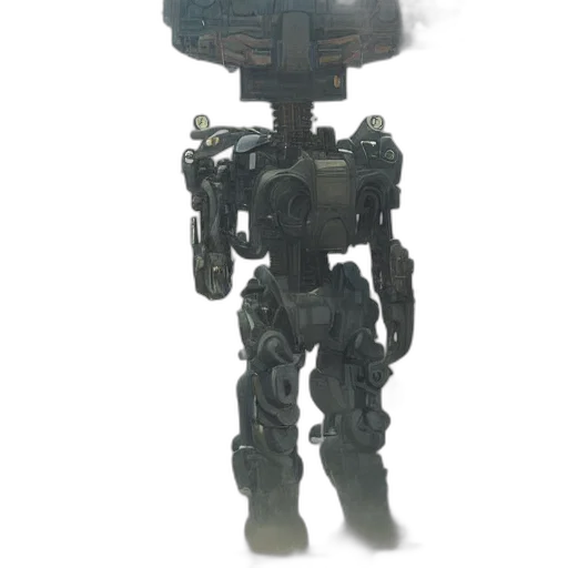 robot, weapon, staff, creature transparent PNG cut-out