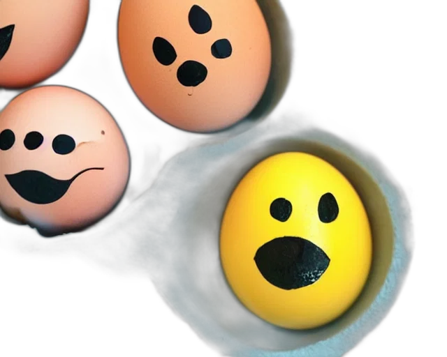 mask, 3d render, photorealistic, eggs transparent PNG cut-out