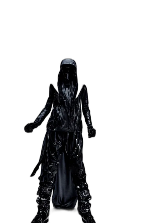 dress, mask, jacket, creature transparent PNG cut-out