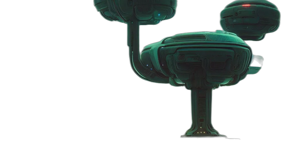 crown, furniture, robot, car, concept art, 3d render, cyberpunk, outer space transparent PNG cut-out