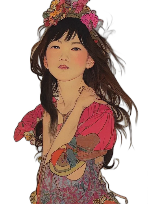 dress, crown, dragon, fantasy art, concept art, watercolor, photorealistic, red transparent PNG cut-out