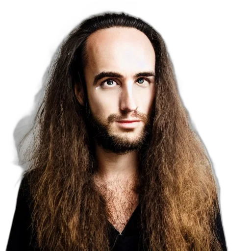 hair, animal, face, creature, photorealistic, man, large, forehead transparent PNG cut-out