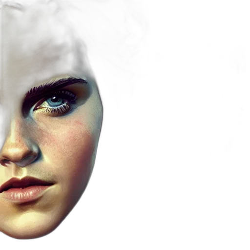 face, mask, robot, crown, 3d render, photorealistic, concept art, fantasy art transparent PNG cut-out
