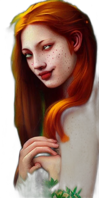 face, photorealistic, fantasy art, oil painting, concept art, outer space, fire, red transparent PNG cut-out