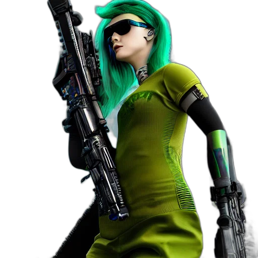 weapon, staff, concept art, cyberpunk transparent PNG cut-out
