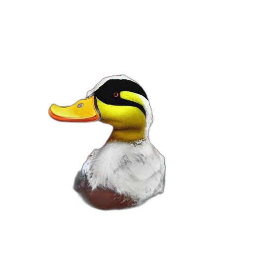 animal, 3d render, duck, prowl transparent PNG cut-out