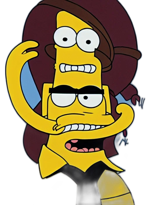 staff, mask, face, cartoon, concept art, comic book art, pixel art, matt transparent PNG cut-out