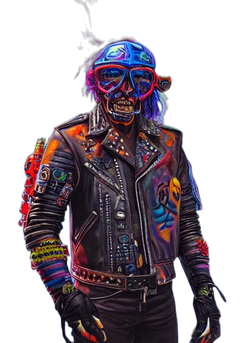 jacket, mask, robot, face transparent PNG cut-out