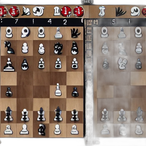 anime, split, screen, chess transparent PNG cut-out