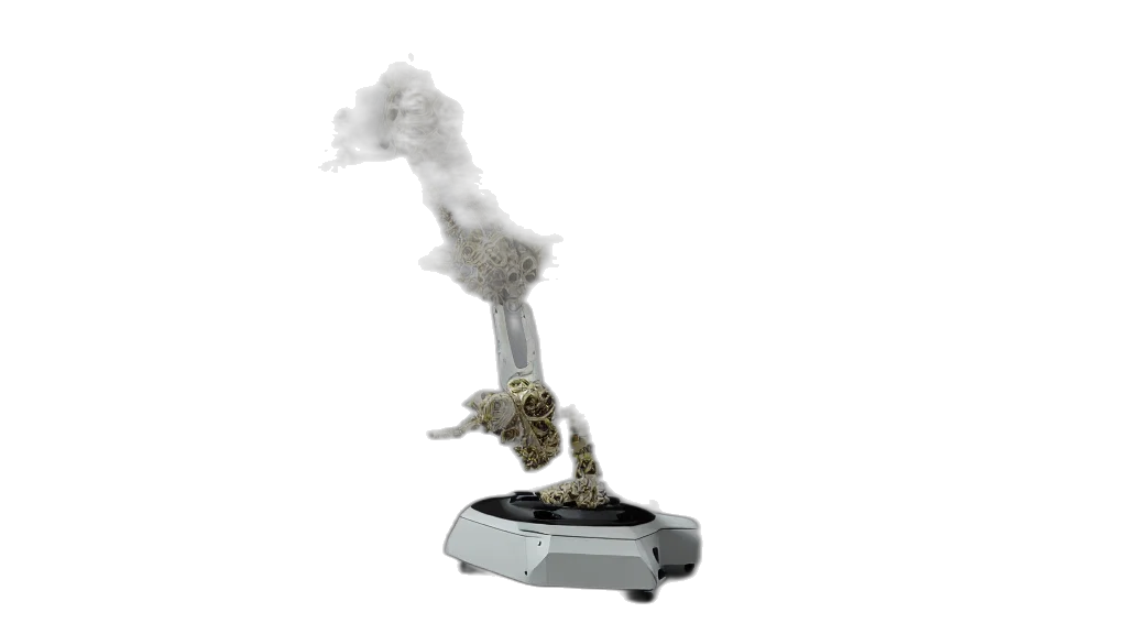 robot, dragon, weapon, staff transparent PNG cut-out