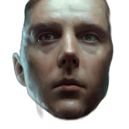 face, mask, robot, creature, photorealistic, concept art, 3d render, oil painting transparent PNG cut-out