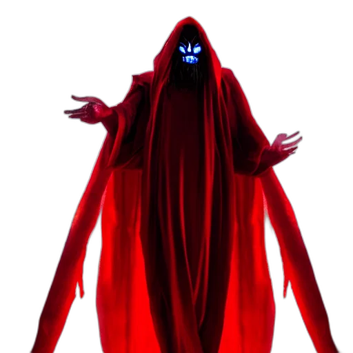 staff, mask, creature, dress transparent PNG cut-out