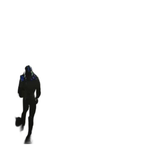 jacket, staff, robot, mask, concept art, 3d render, pixel art, photorealistic transparent PNG cut-out