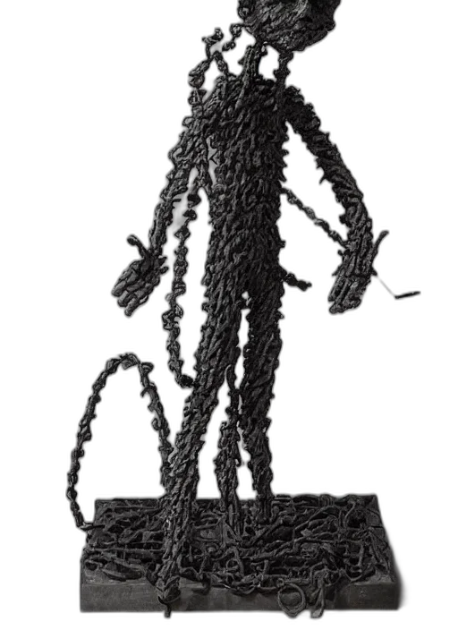 staff, hair, robot, weapon transparent PNG cut-out