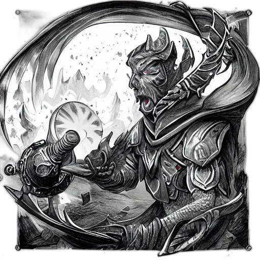 staff, dragon, sword, mask transparent PNG cut-out