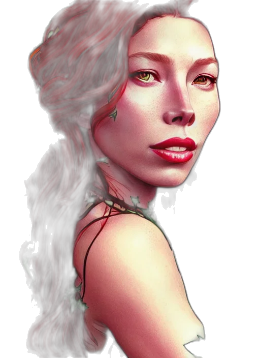 face, crown, fantasy art, photorealistic transparent PNG cut-out
