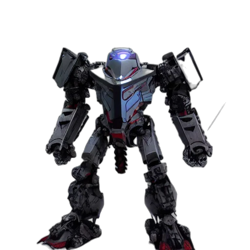 robot, weapon, creature, 3d render transparent PNG cut-out