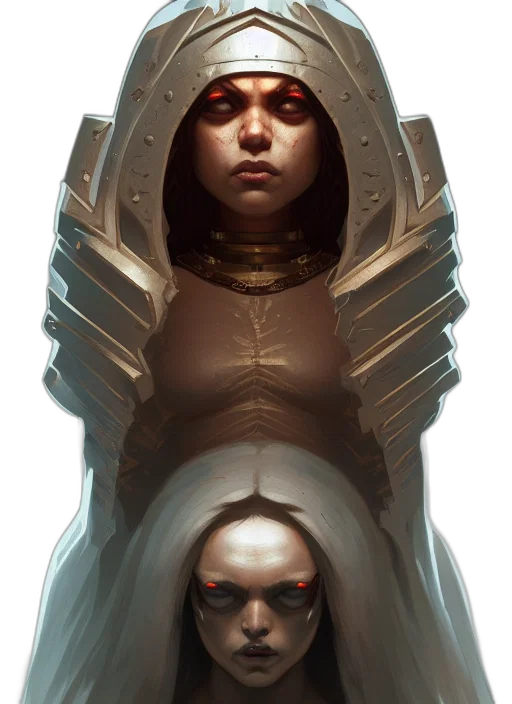 face, mask, crown, robot, concept art, fantasy art, comic book art, cyberpunk transparent PNG cut-out