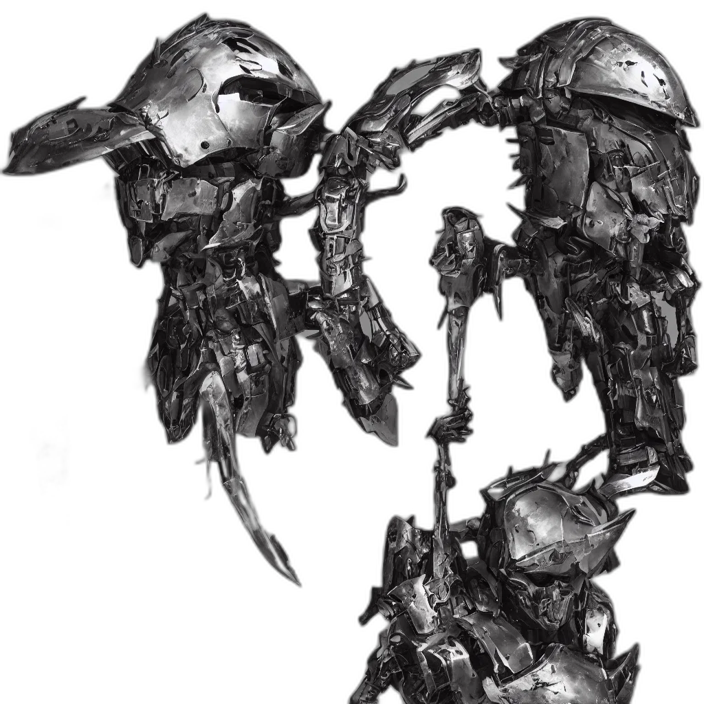 robot, weapon, sword, mask transparent PNG cut-out