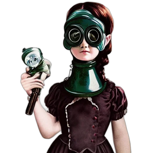 mask, staff, robot, dress, concept art, comic book art, photorealistic, fantasy art transparent PNG cut-out