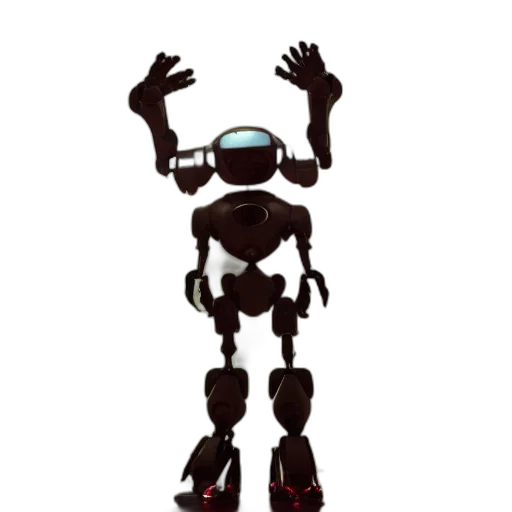 robot, creature, weapon, animal, concept art, pixel art, cyberpunk, 3d render transparent PNG cut-out