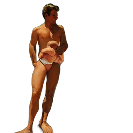staff, creature, 3d render, photorealistic, concept art, oil painting, couple, baby transparent PNG cut-out