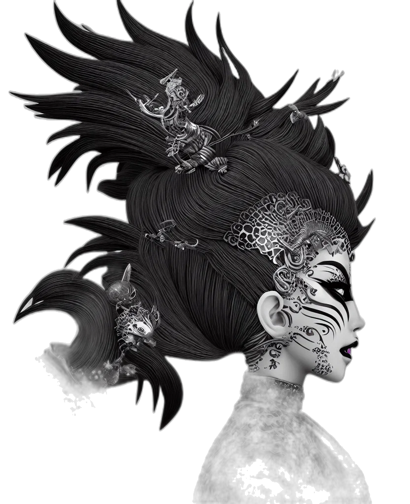 mask, crown, face, dragon transparent PNG cut-out