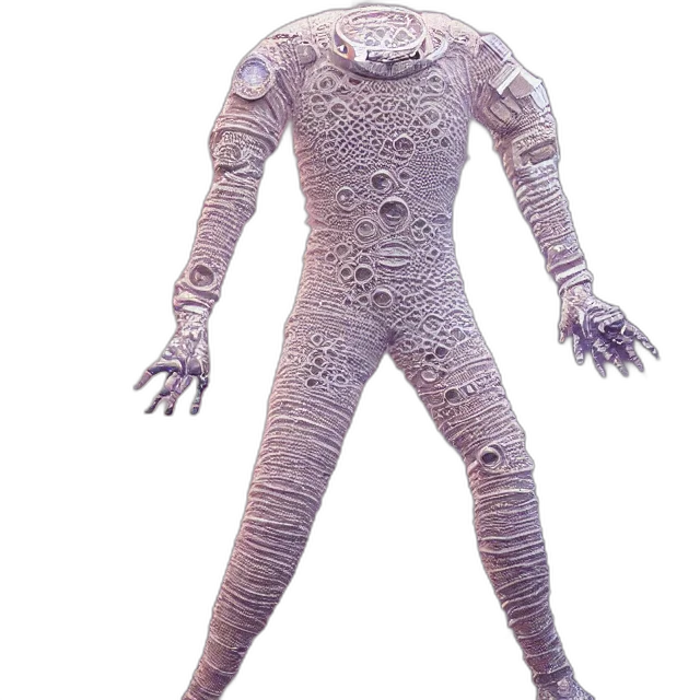 robot, creature, mask, staff transparent PNG cut-out
