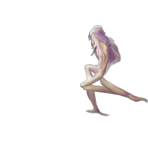 creature, hair, dress, concept art transparent PNG cut-out