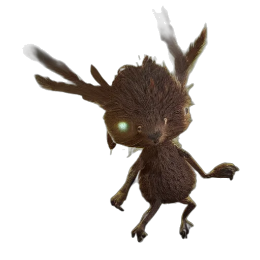 creature, animal, dragon, staff, concept art, 3d render, fantasy art, pixel art transparent PNG cut-out