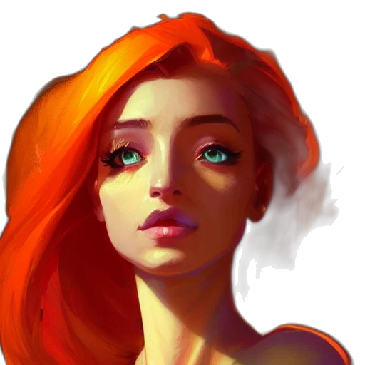 face, dress, fantasy art, concept art transparent PNG cut-out
