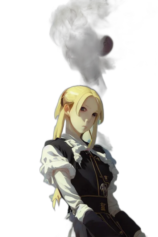 staff, mask, weapon, dress, concept art, fantasy art, pixel art, anime transparent PNG cut-out