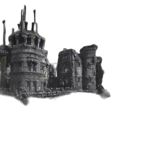 crown, building, hat, mask, concept art, 3d render, pixel art, fantasy art transparent PNG cut-out