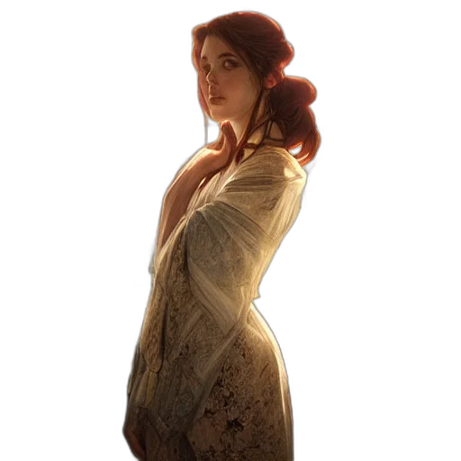 dress, staff, face, jacket, concept art, fantasy art, photorealistic, 3d render transparent PNG cut-out