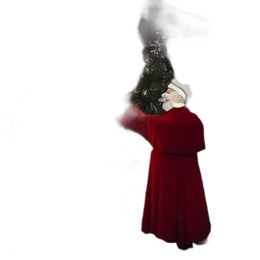 dress, mask, staff, hat transparent PNG cut-out