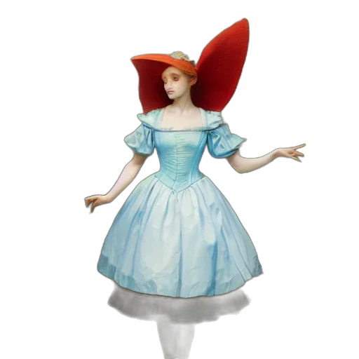hat, dress, crown, 3d render transparent PNG cut-out