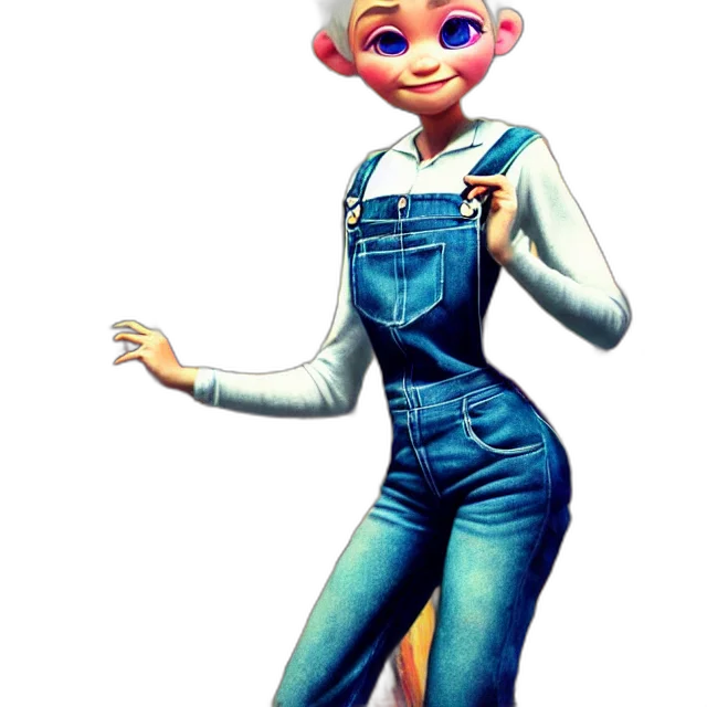 dress, robot, jacket, staff, concept art, cartoon, 3d render, photorealistic transparent PNG cut-out