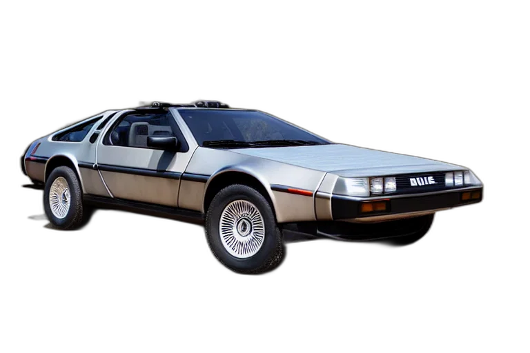 car, robot, concept art, vaporwave transparent PNG cut-out