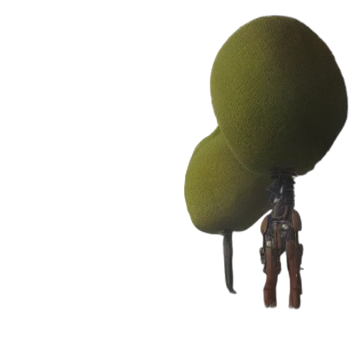 hat, tree, weapon, staff, 3d render, concept art, pixel art, fantasy art transparent PNG cut-out