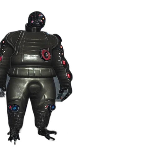 robot, jacket, creature, mask transparent PNG cut-out