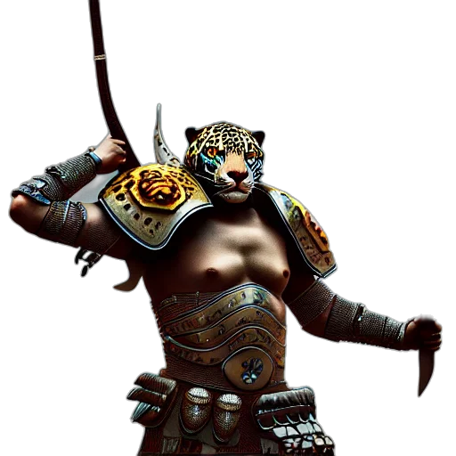 staff, weapon, sword, animal, fantasy art, concept art, 3d render, photorealistic transparent PNG cut-out