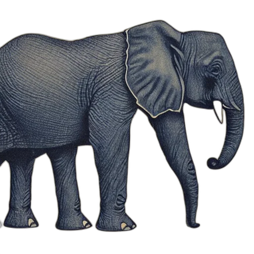 animal, creature, concept art, 3d render, photorealistic, watercolor, detailed, blueprint transparent PNG cut-out