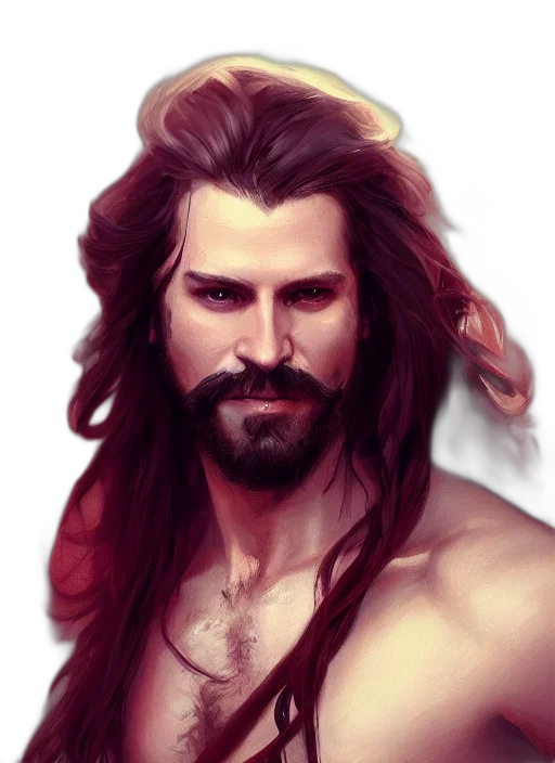 hair, fantasy art, photorealistic, watercolor transparent PNG cut-out