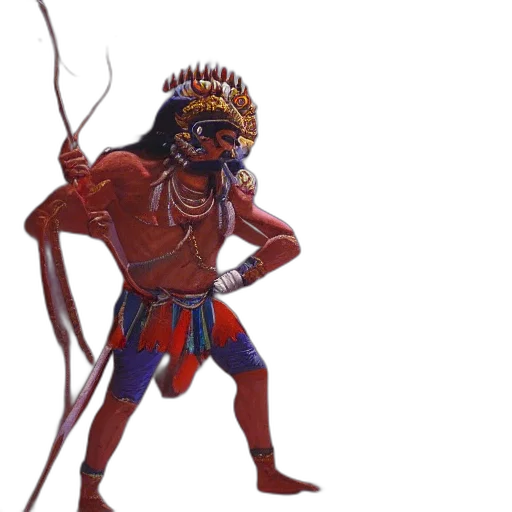 staff, mask, creature, concept art transparent PNG cut-out